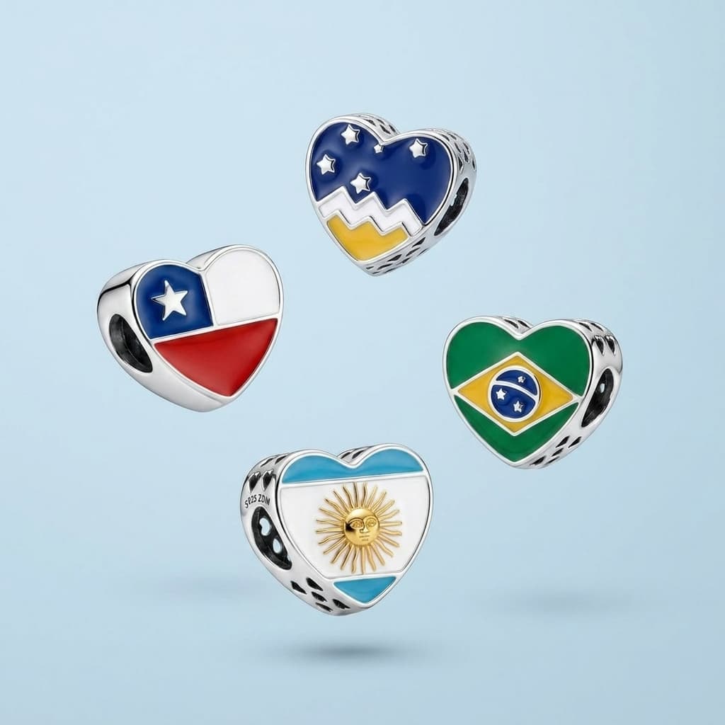 Charms Banderas - Colección Lugares