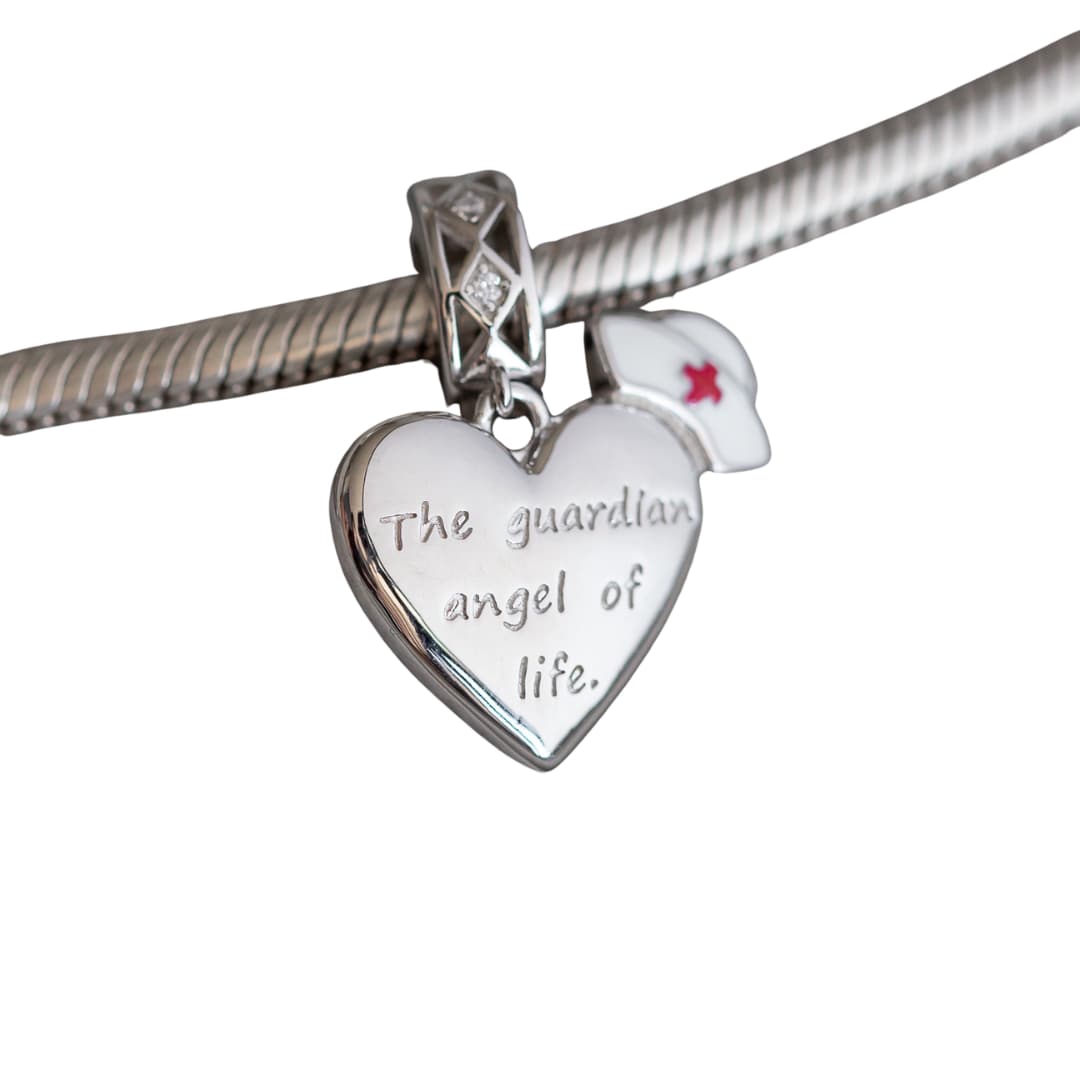 Charm Corazón Enfermera Colgante