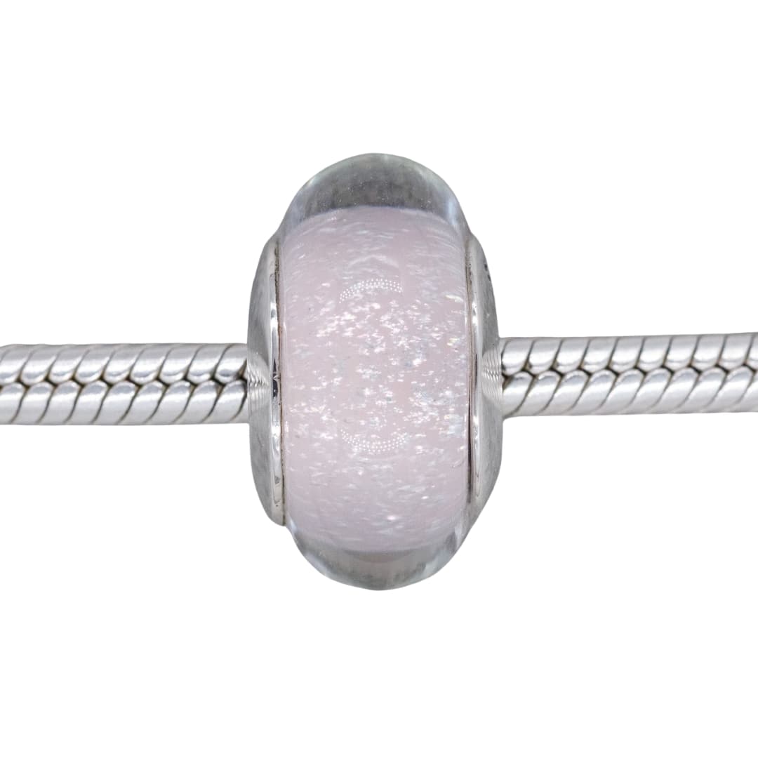 Charm Cristal Murano Blanco Invierno