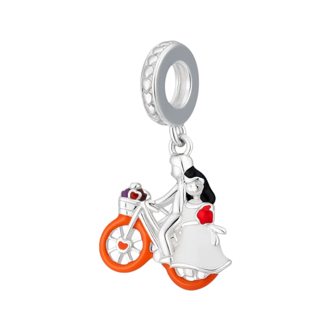 Charm Pareja en Bicicleta