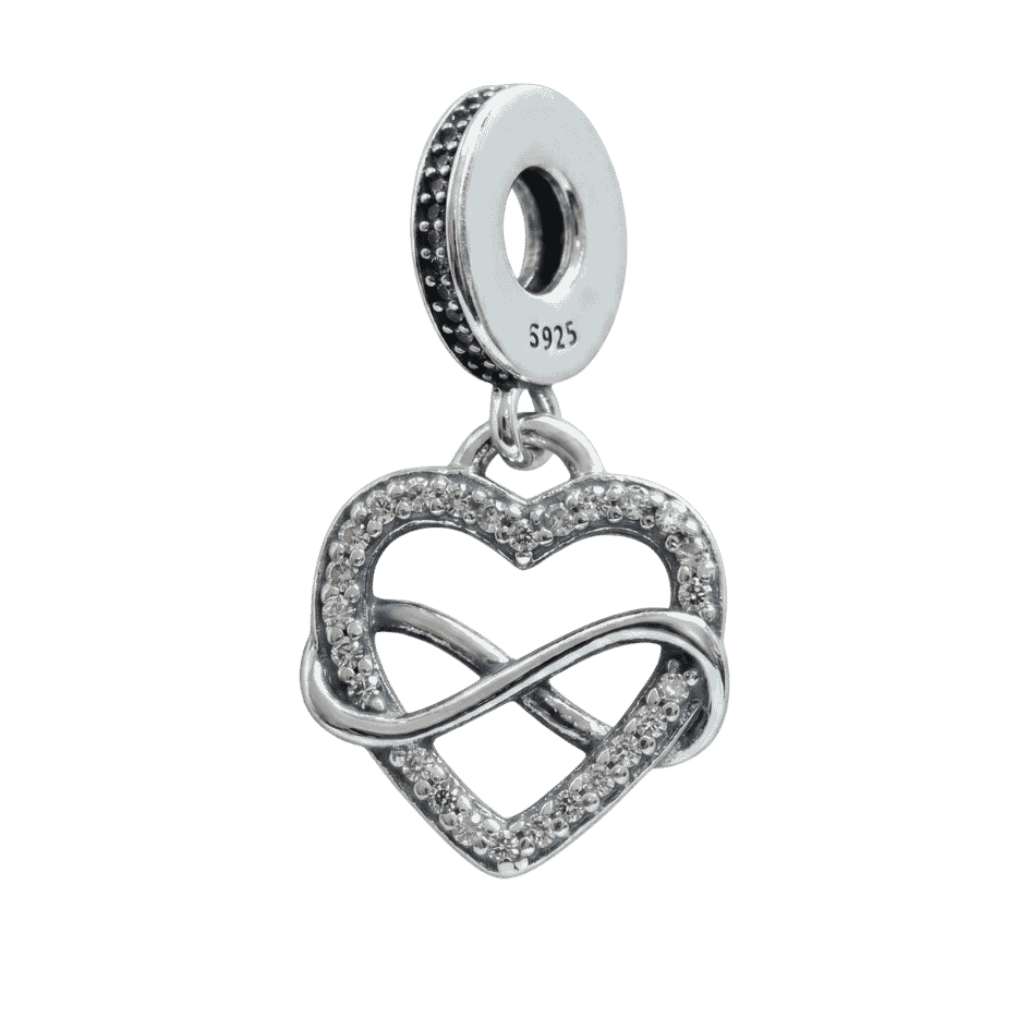 Charm Corazón Infinito Colgante