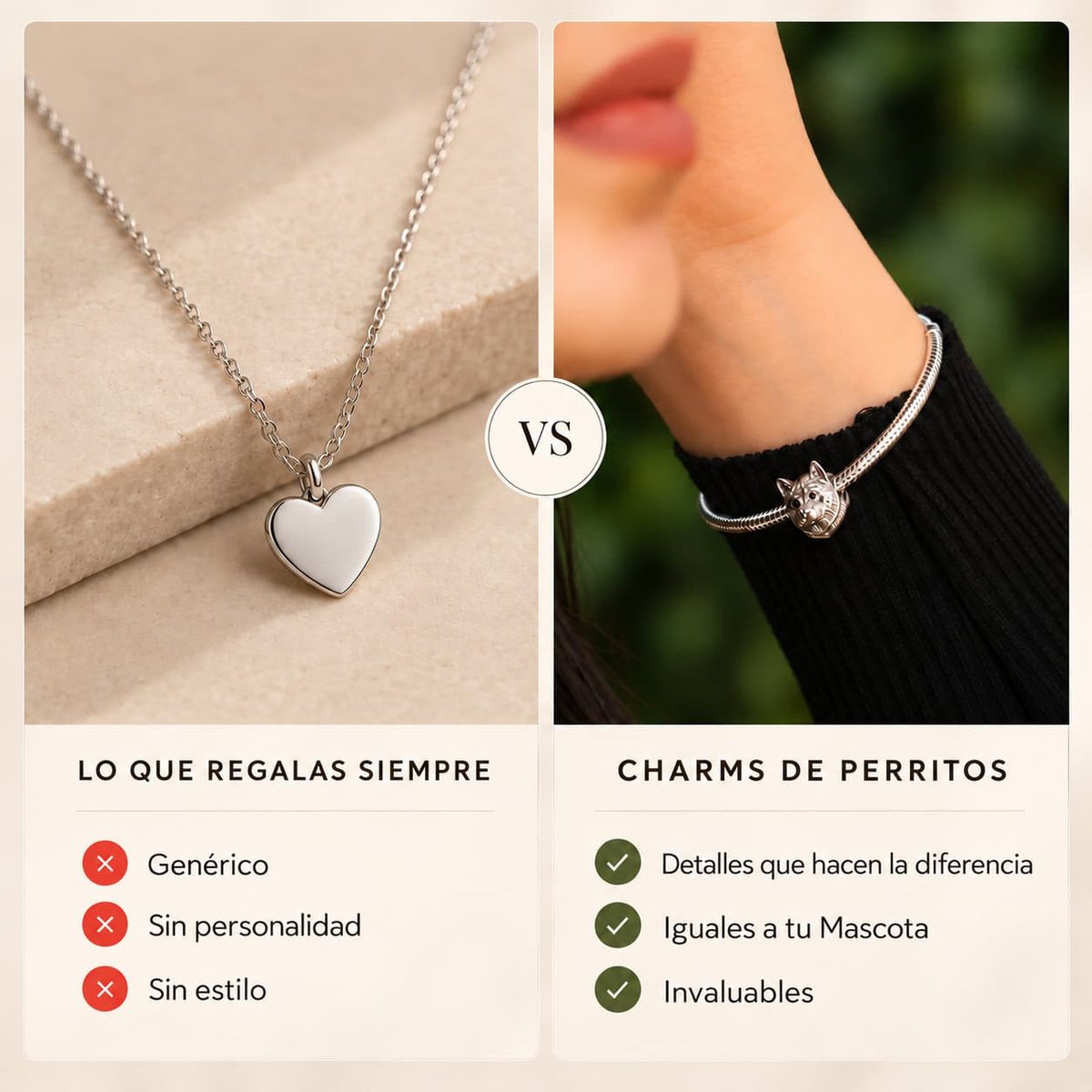 Charms Perros Plata 925 + Pulsera de Regalo