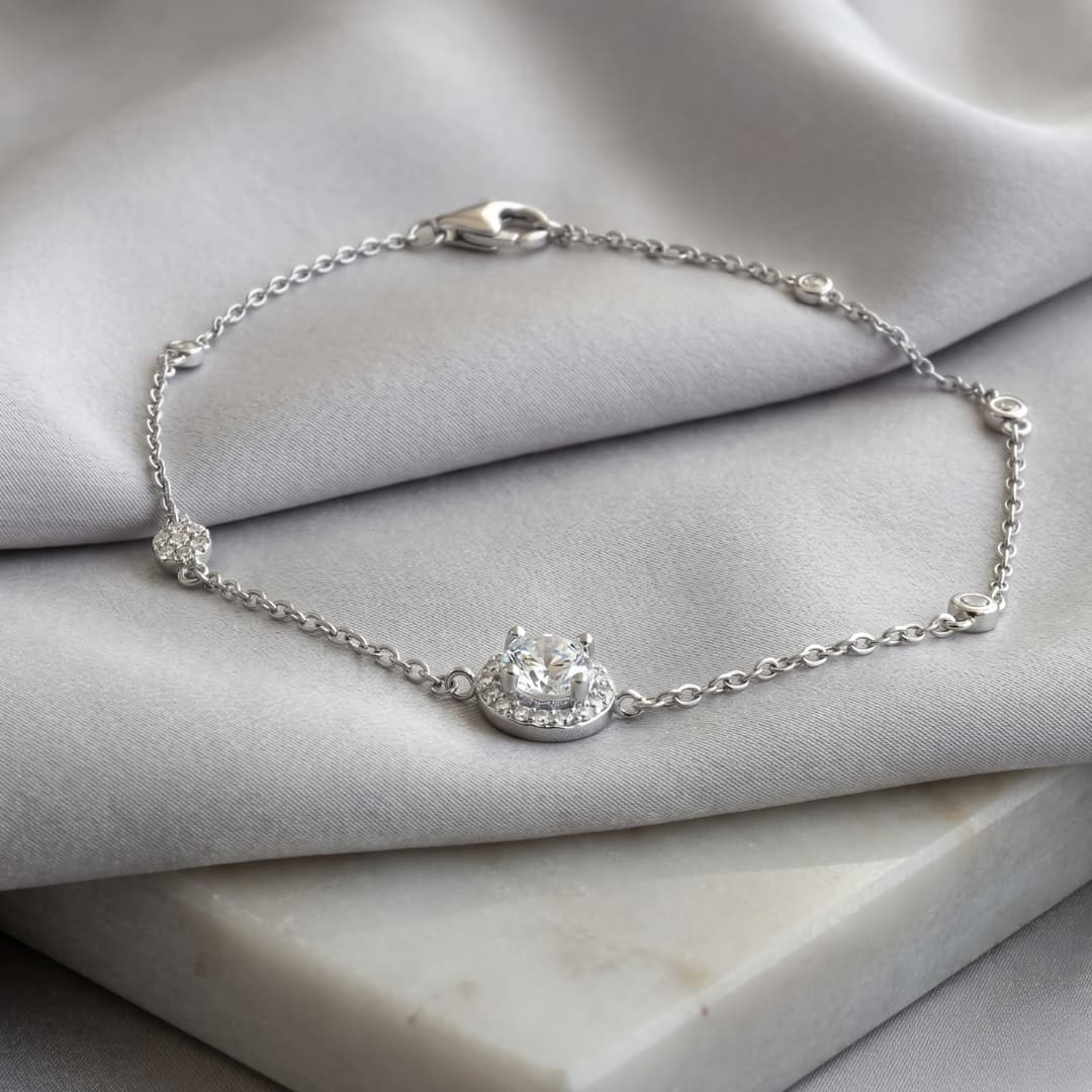 Pulsera de Plata 925 Punto de Luz