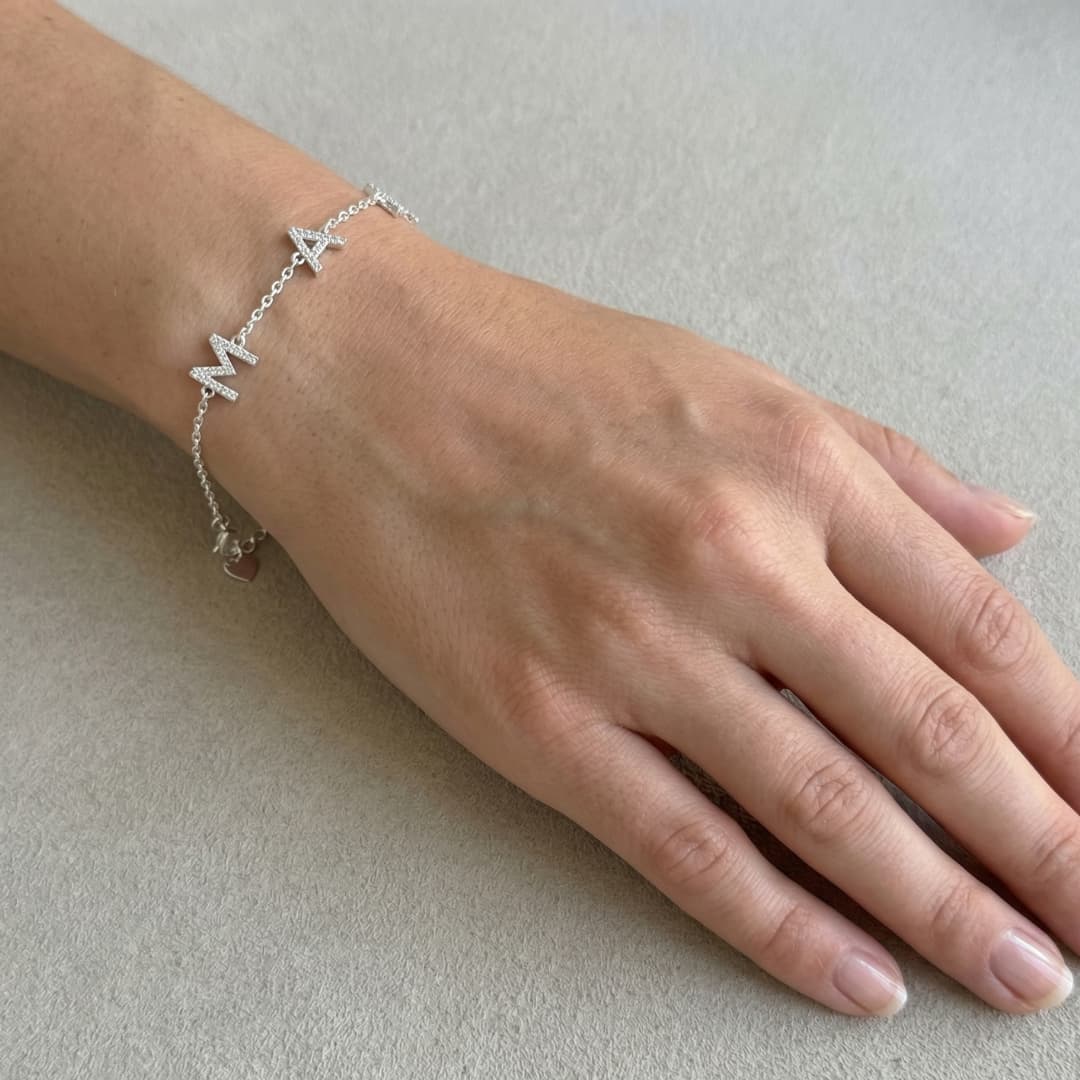 Pulsera de Plata Mamá