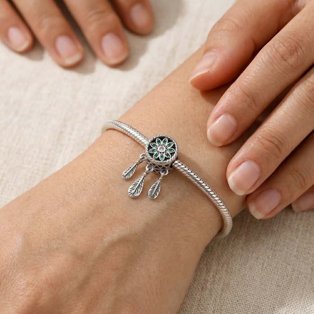 Charm Atrapasueños Mandala Verde