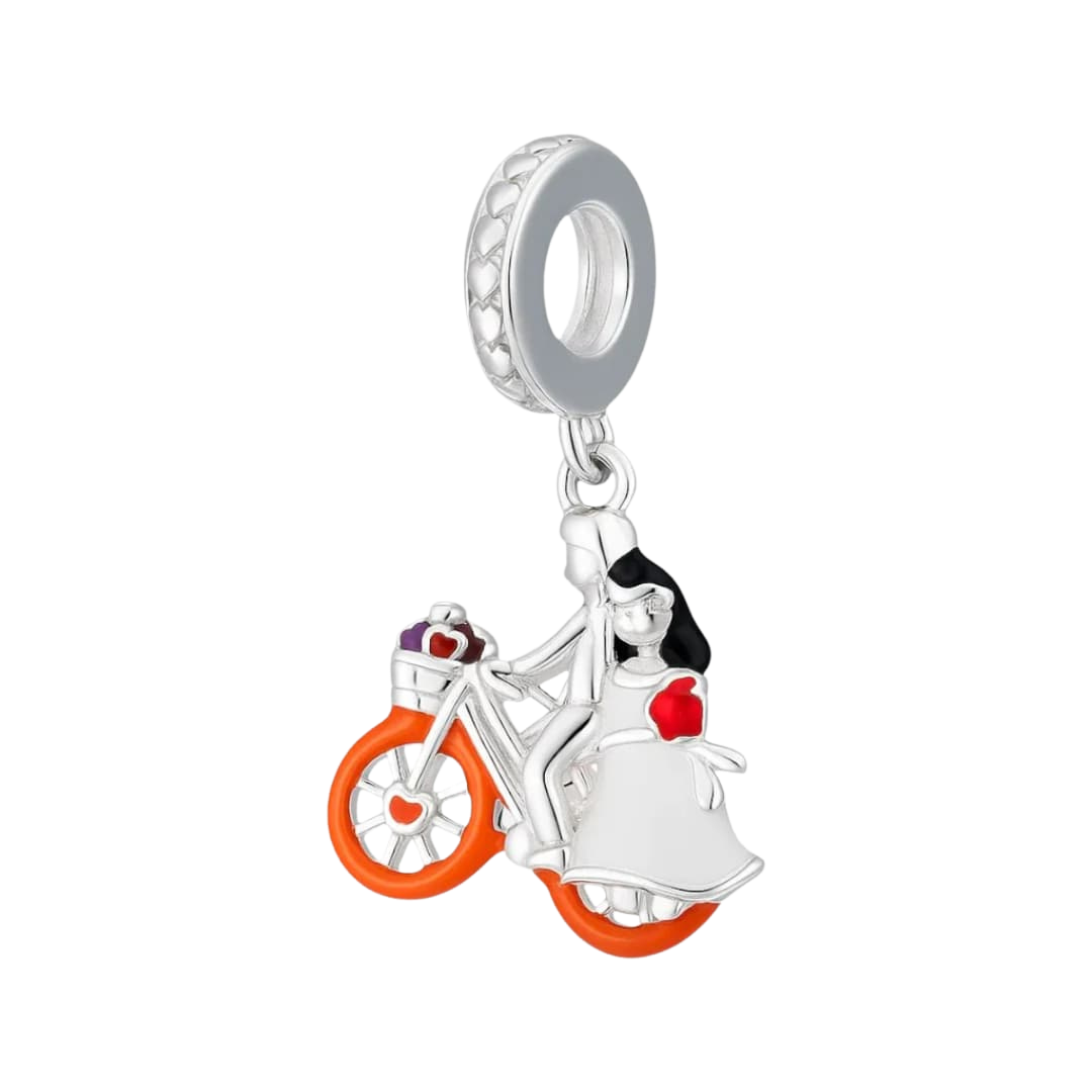 Charm Pareja en Bicicleta