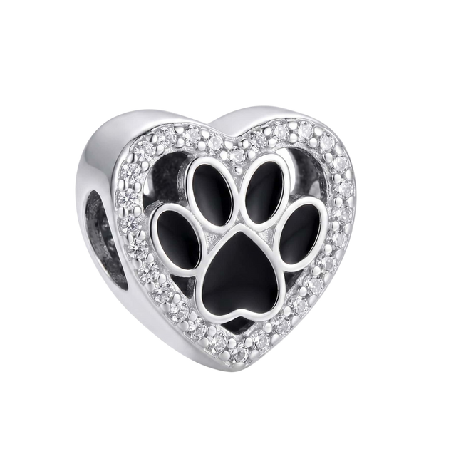 Charm Patita de Perro Brillos