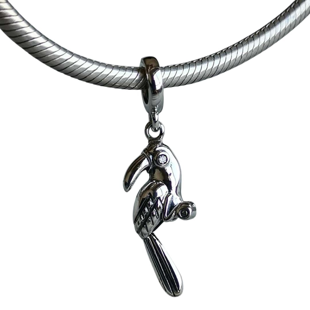 Charm Tucán Plateado