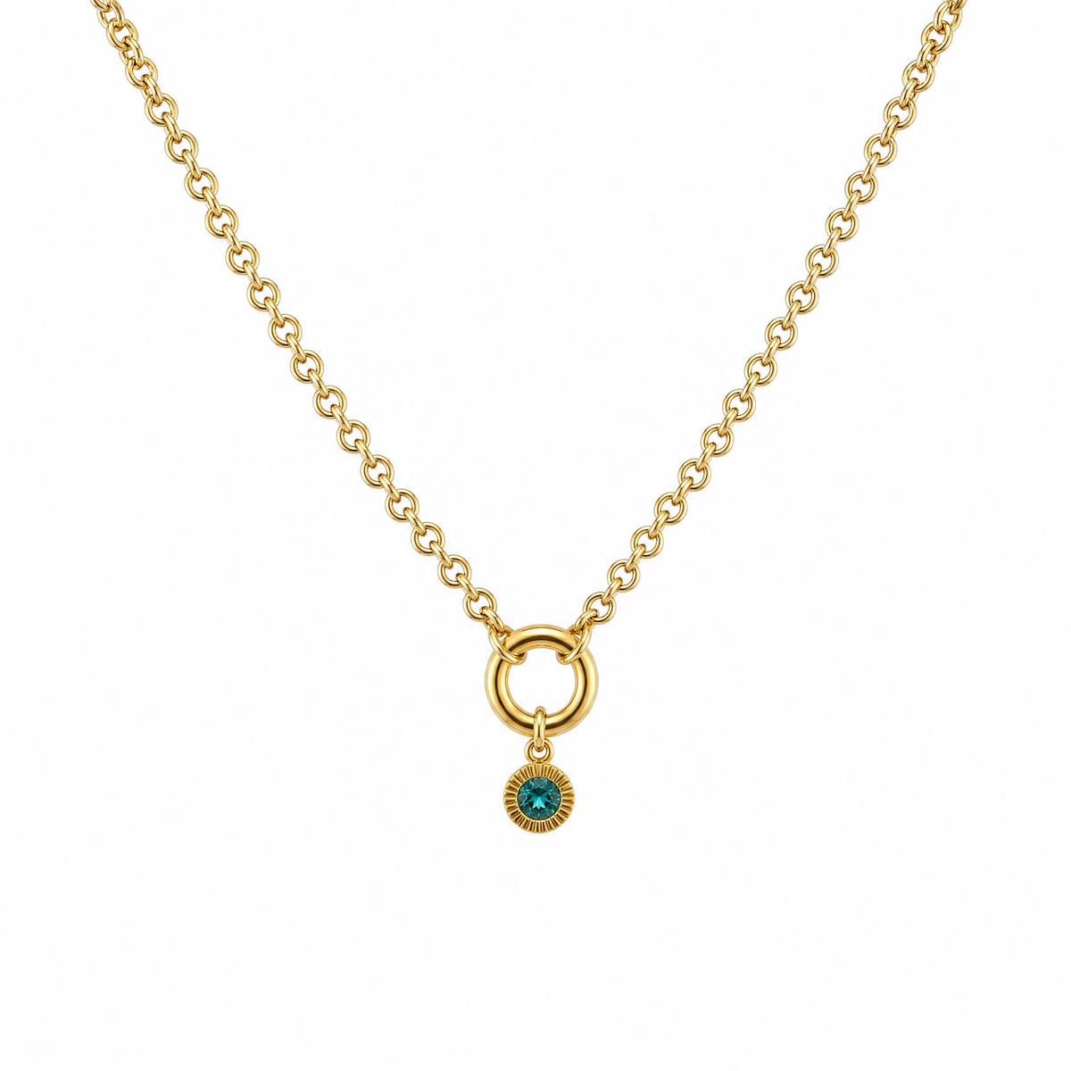 Collar Rolo con Charms de Nacimiento