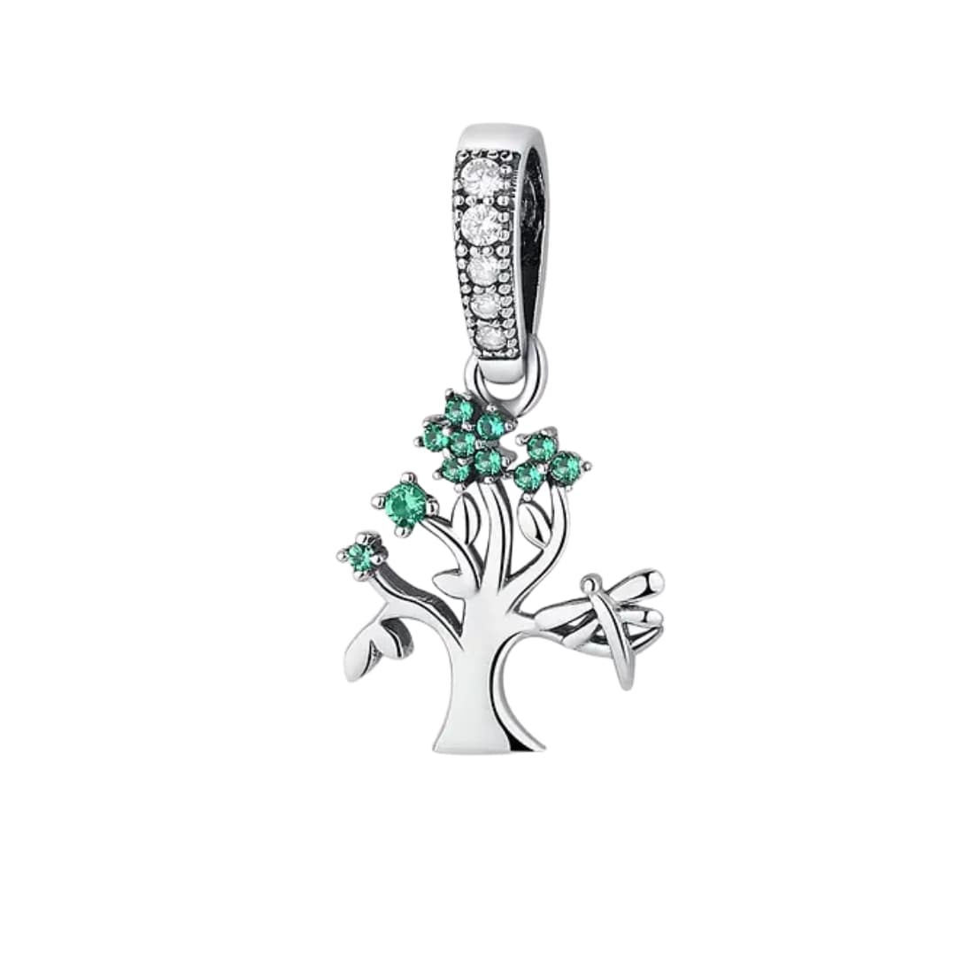 Charm Árbol brillos Verdes