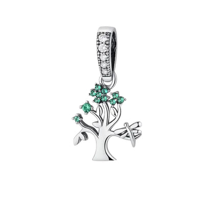 Charm Árbol brillos Verdes