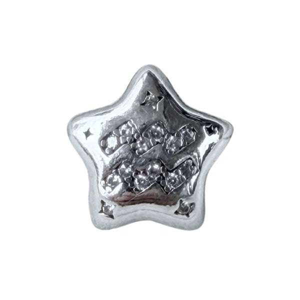 Charm Signo Acuario Enchapado en Plata