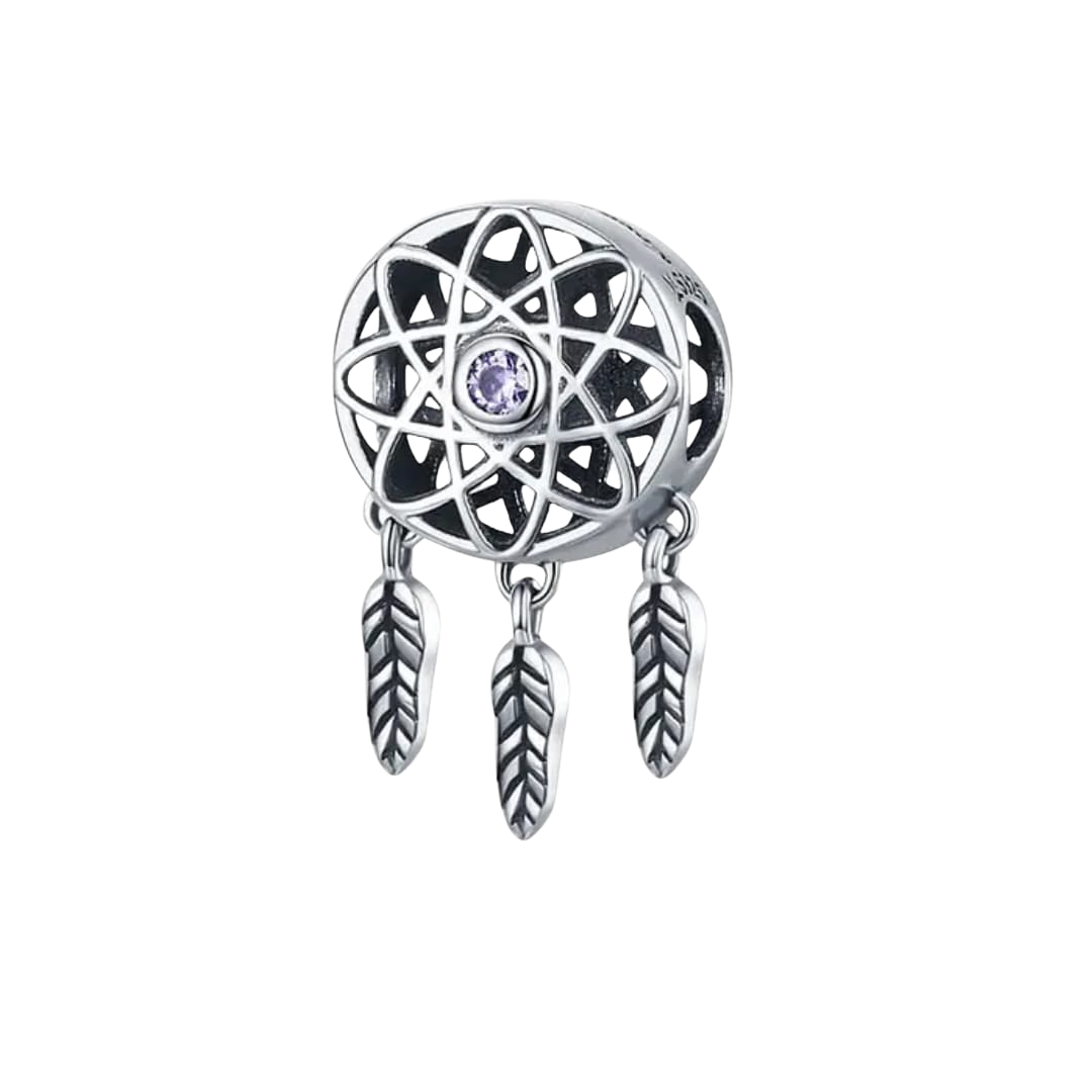 Charm Atrapa Sueños Circular Lila