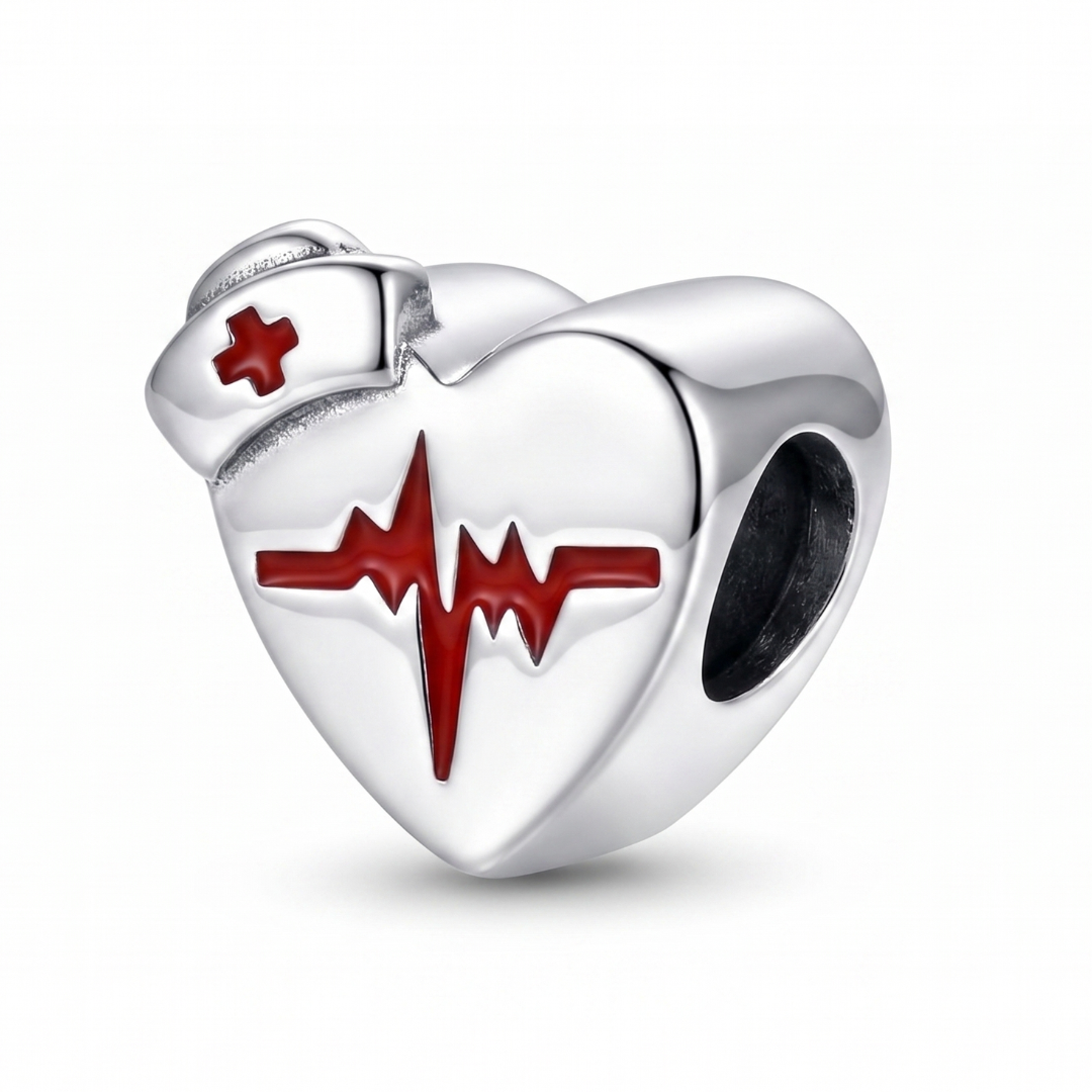 Charm Corazón Enfermera ECG