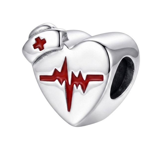 Charm Corazón Enfermera ECG