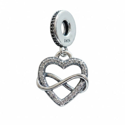 Charm Corazón Infinito Colgante