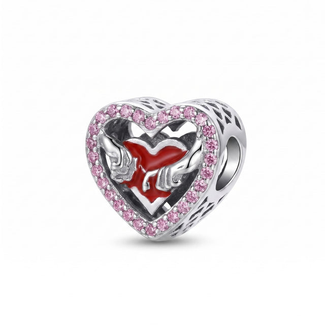 Charm Corazón Pinky Promise Rojo