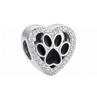 Charm Patita de Perro Brillos