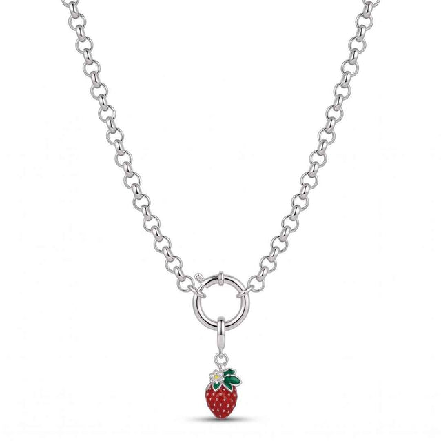 Charm Frutilla Plata 925