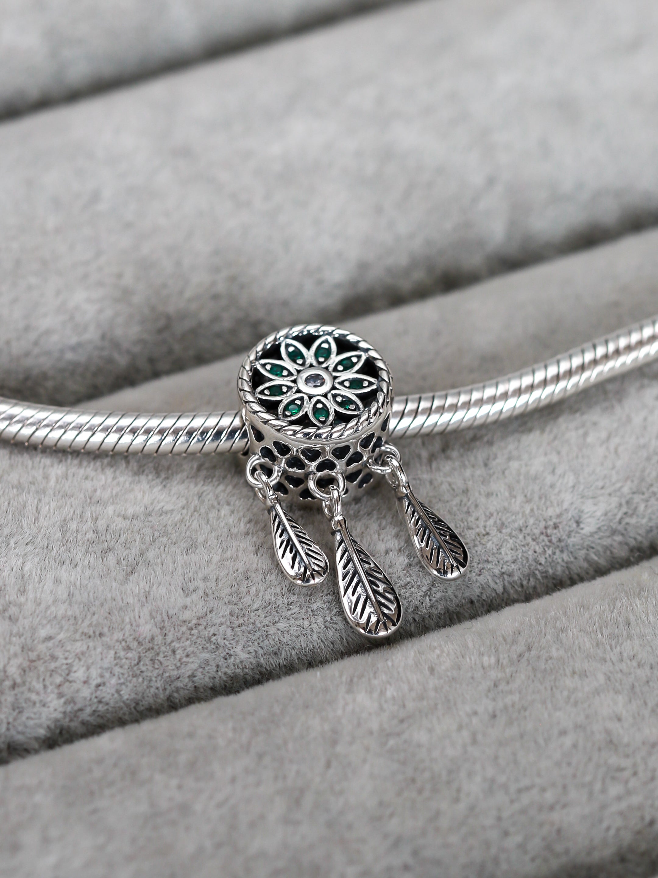 Charm Atrapasueños Mandala Verde