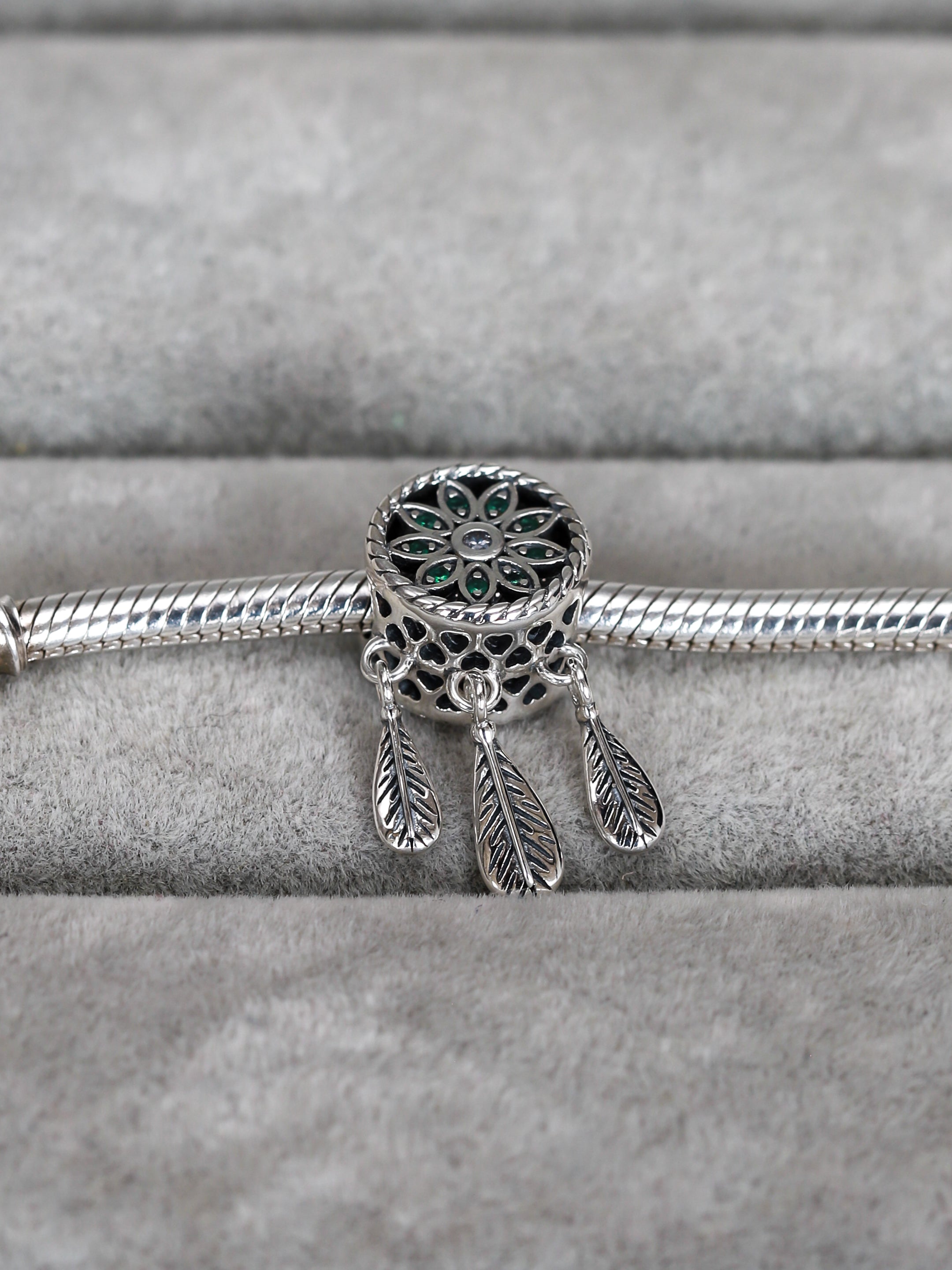 Charm Atrapasueños Mandala Verde