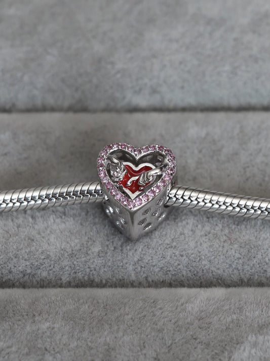 Charm Corazón Pinky Promise Rojo