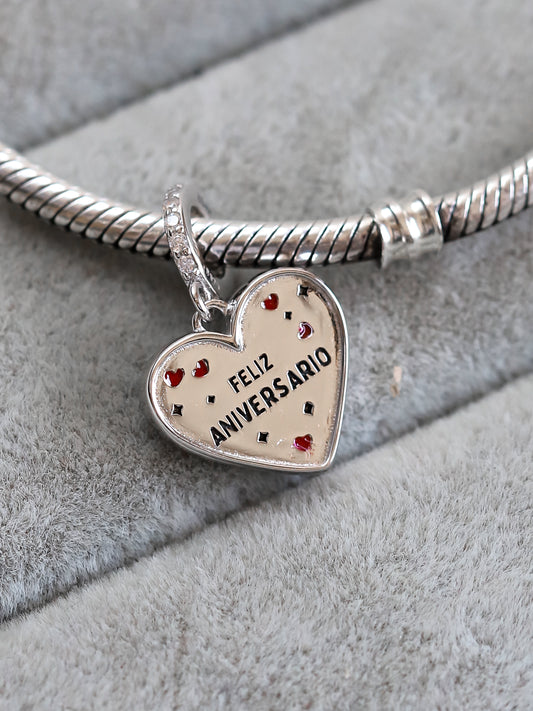 Charm Corazón Feliz Aniversario