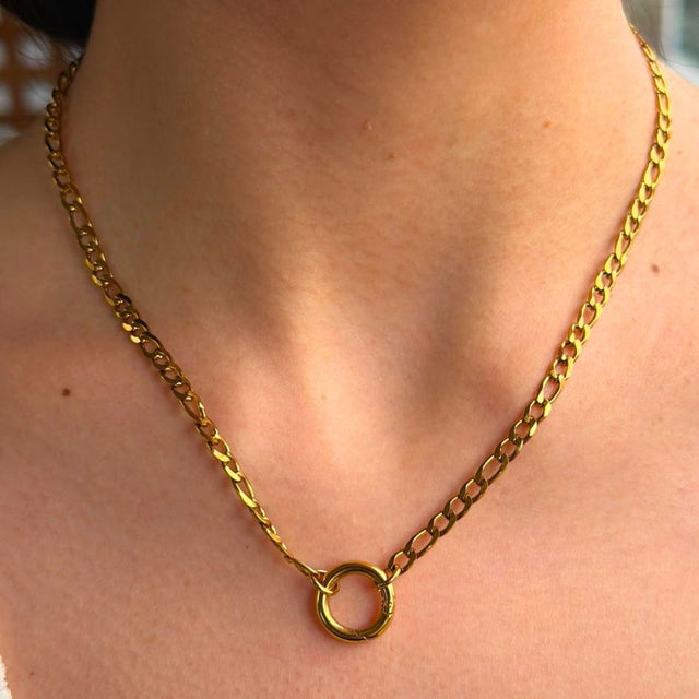 Collar Base para Charms Bañado en Oro