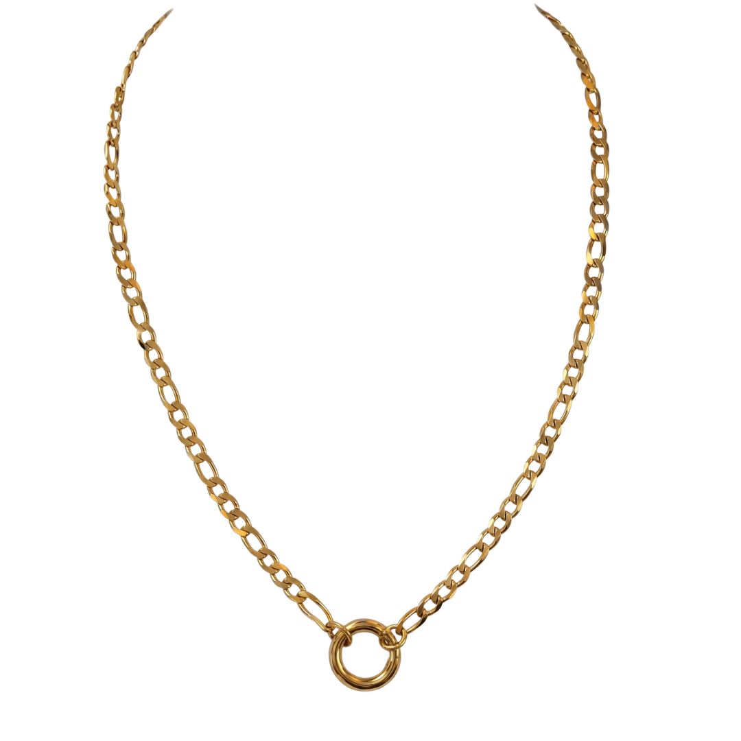 Collar para charm bañado en oro