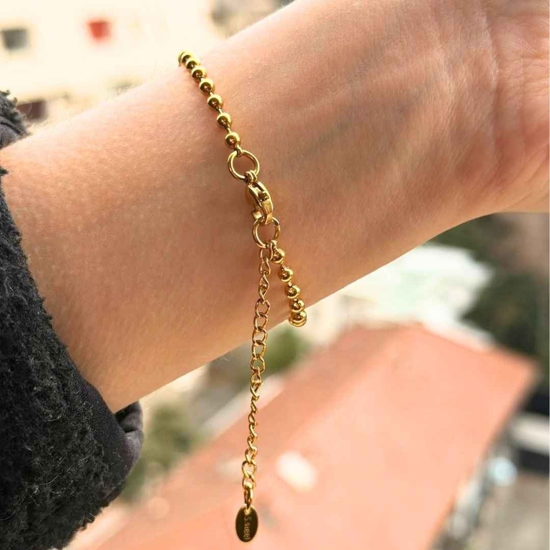 Pulsera para charm bañada en oro