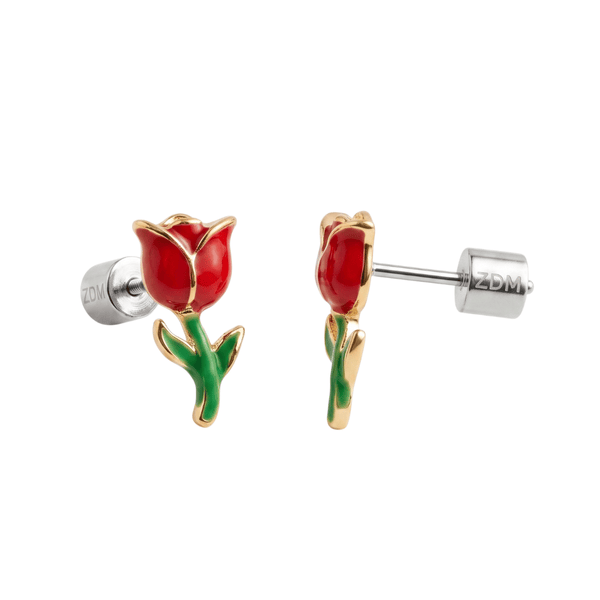 Par de Aros Tulipán Plata 925