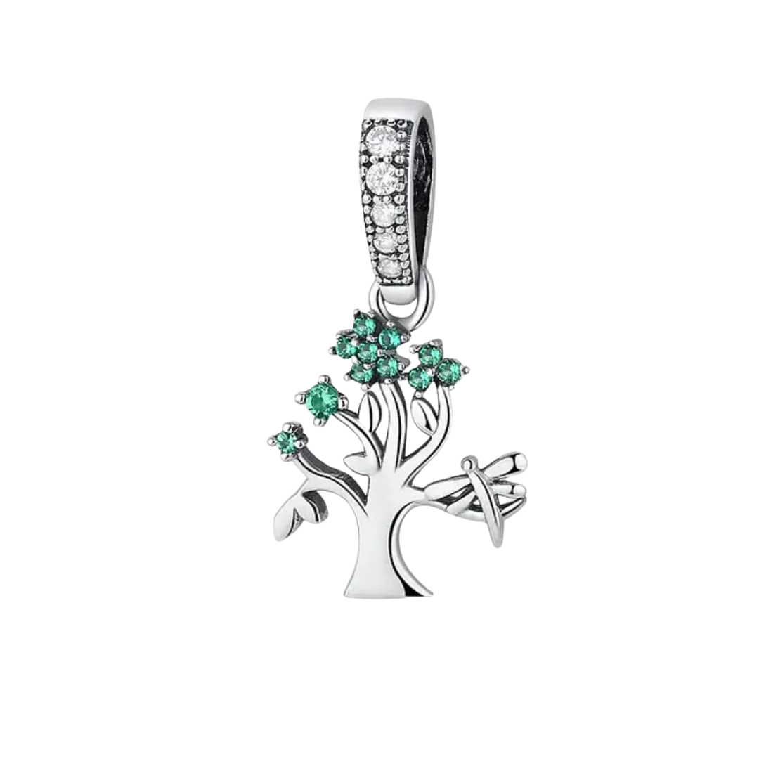 Charm Árbol brillos Verdes