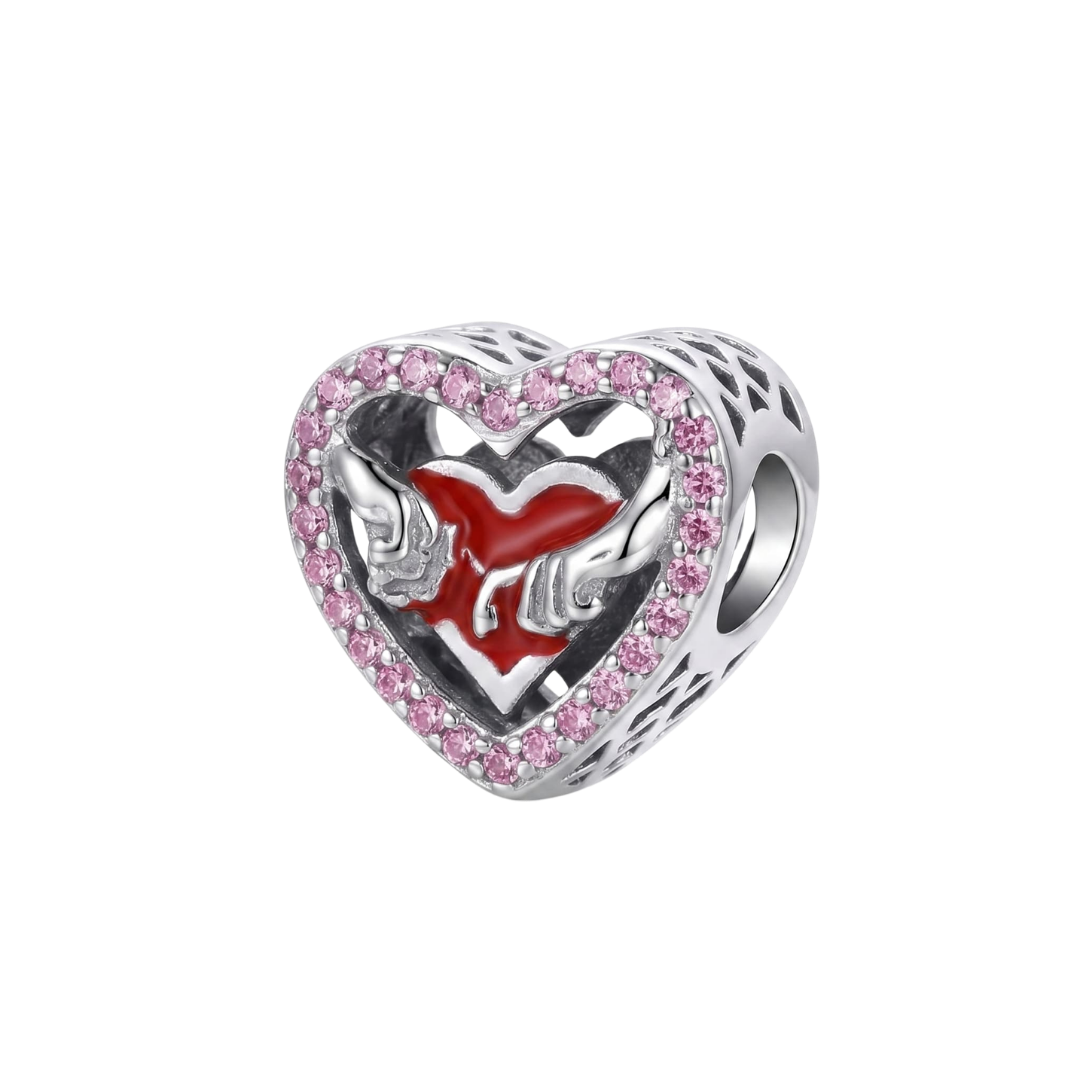 Charm Corazón Pinky Promise Rojo