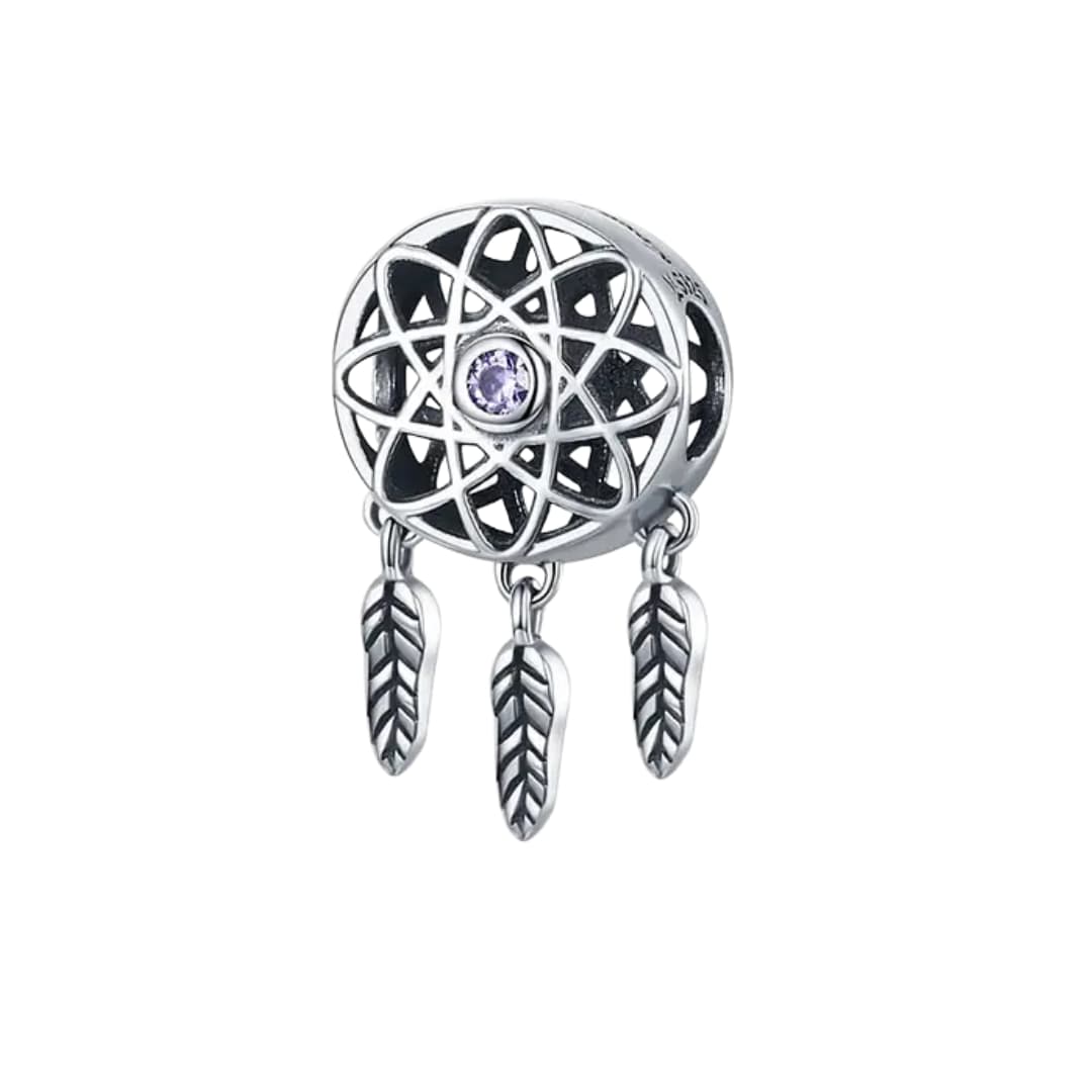 Charm Atrapa Sueños Circular Lila