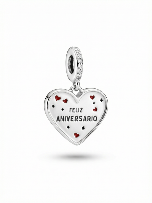 Charm Corazón Feliz Aniversario