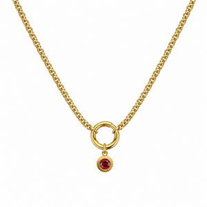 Collar Rolo con Charms de Nacimiento