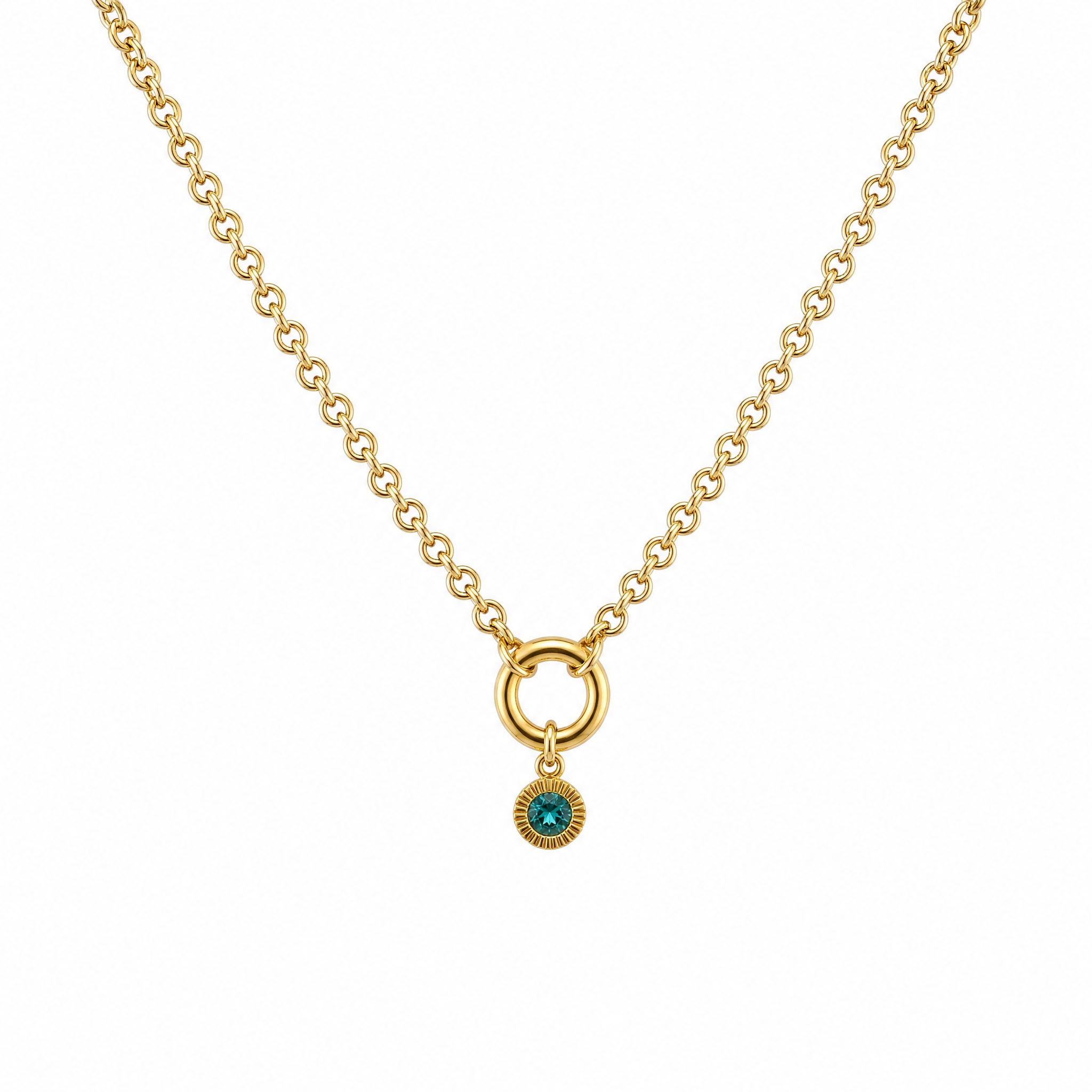 Collar Rolo con Charms de Nacimiento