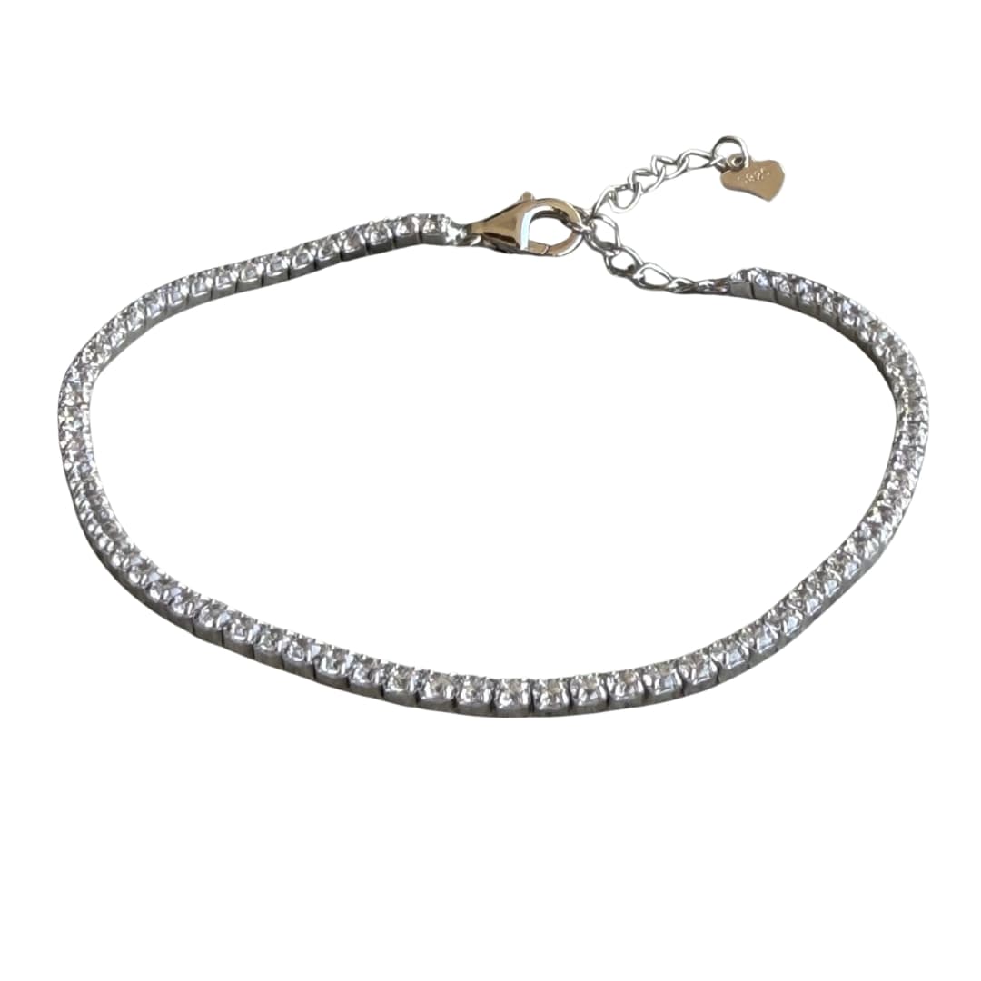 Pulsera Tenis Plata 925 Bañada en Rodio