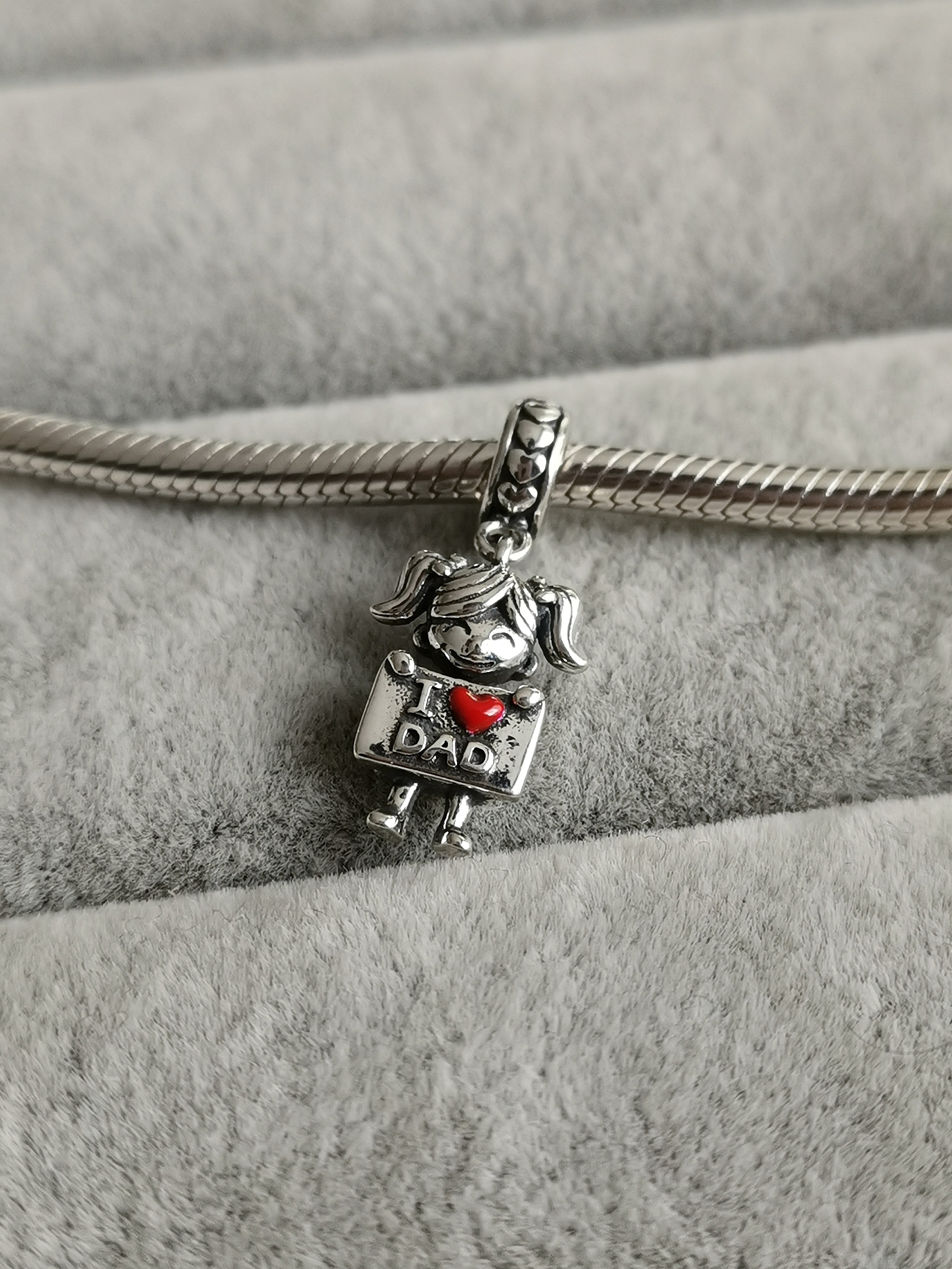 Charm Niña Colgante I Love Dad